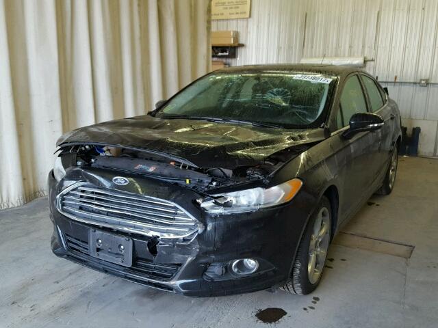 3FA6P0HD3ER356050 - 2014 FORD FUSION SE BLACK photo 2