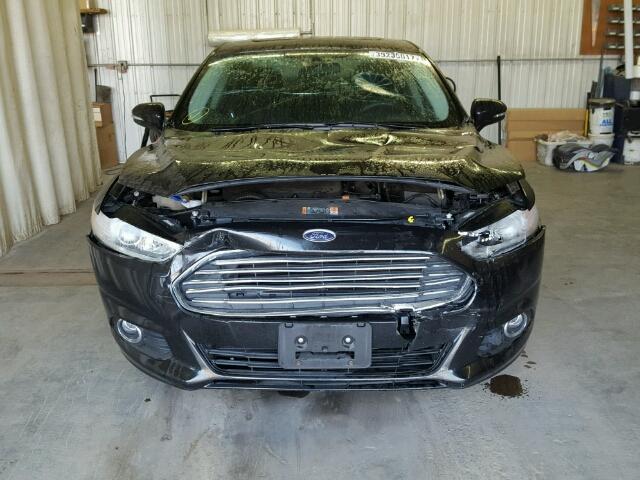 3FA6P0HD3ER356050 - 2014 FORD FUSION SE BLACK photo 9