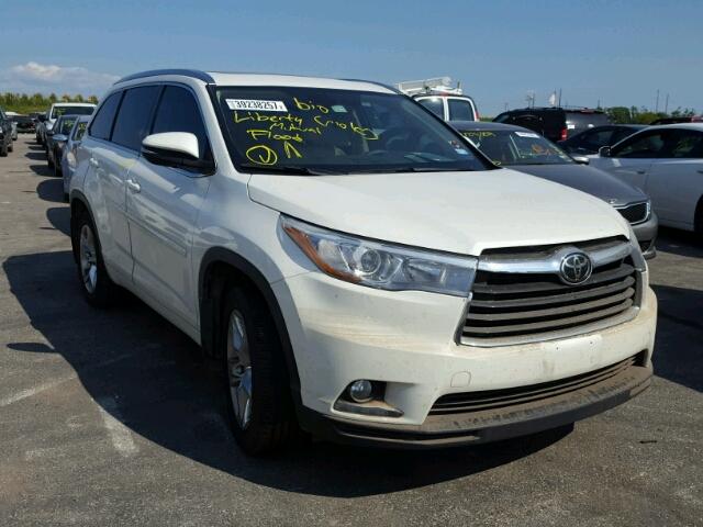 5TDDKRFH0ES058630 - 2014 TOYOTA HIGHLANDER WHITE photo 1