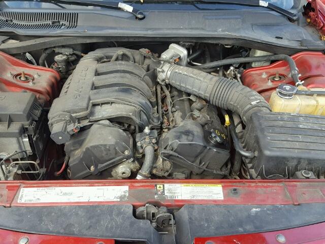 2B3KA43R57H723423 - 2007 DODGE CHARGER SE RED photo 7