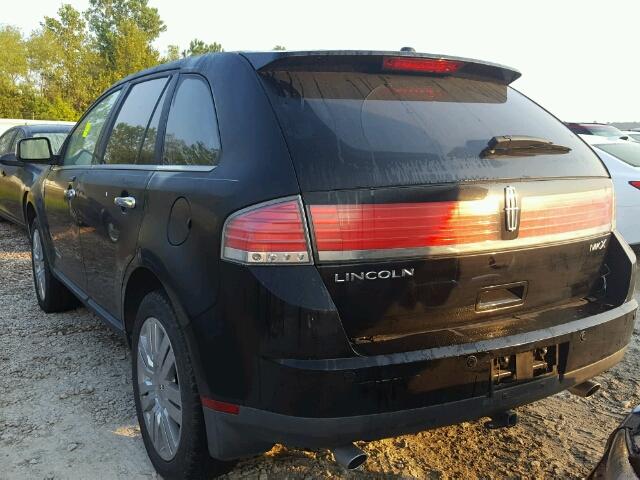 2LMDU68C88BJ34644 - 2008 LINCOLN MKX BLACK photo 3