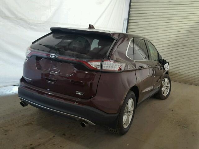 2FMPK4J90HBC11010 - 2017 FORD EDGE SEL MAROON photo 4