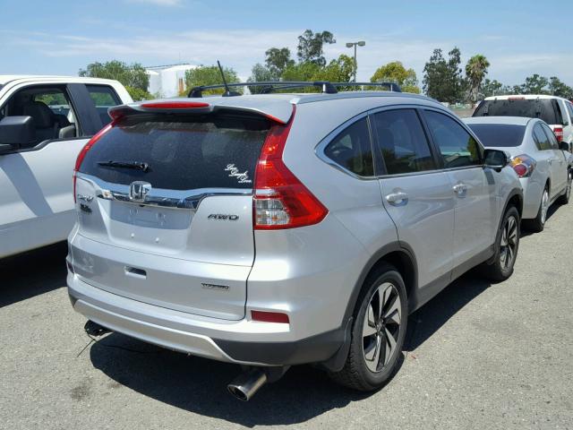 5J6RM4H96GL001386 - 2016 HONDA CR-V TOURI SILVER photo 4