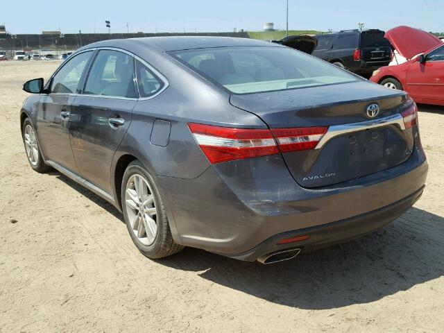 4T1BK1EB6EU092696 - 2014 TOYOTA AVALON BAS GRAY photo 3