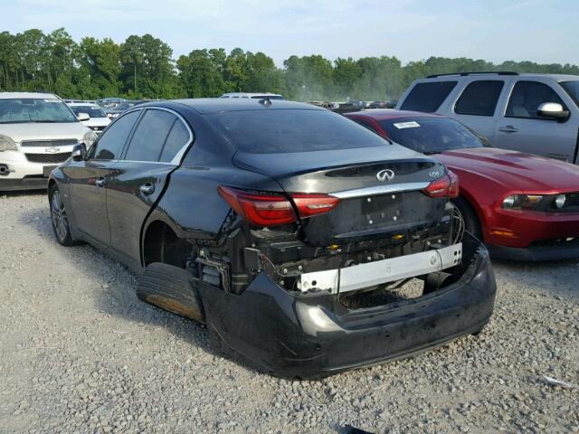 JN1EV7AP8JM361548 - 2018 INFINITI Q50 LUXE BLACK photo 3