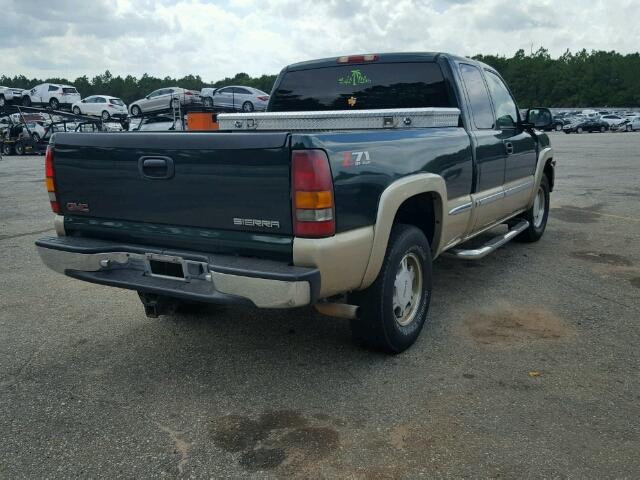 1GTEK19T11E134121 - 2001 GMC NEW SIERRA GREEN photo 4