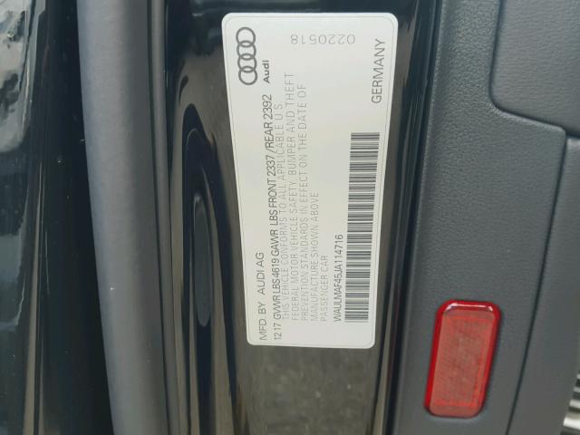 WAULMAF45JA114716 - 2018 AUDI A4 ULTRA P BLACK photo 10