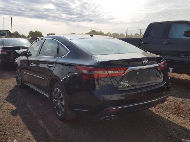 4T1BK1EB3GU216992 - 2016 TOYOTA AVALON XLE BLACK photo 3