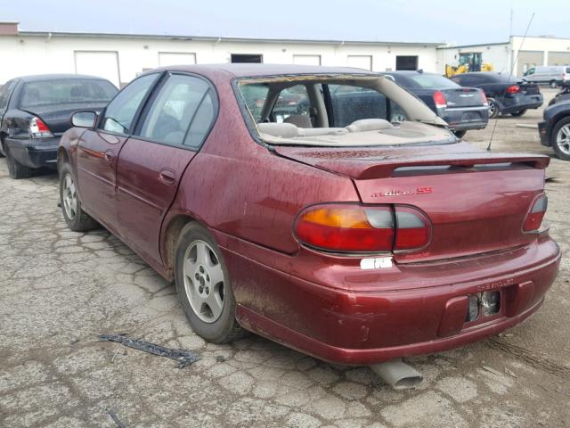 1G1NE52J13M684265 - 2003 CHEVROLET MALIBU LS Марун фото 3