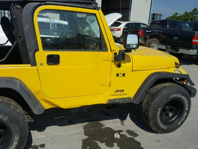 1J4FA39S84P717301 - 2004 JEEP WRANGLER X YELLOW photo 9