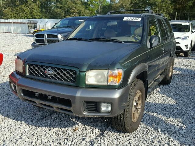 JN8DR09X71W575349 - 2001 NISSAN PATHFINDER GREEN photo 2