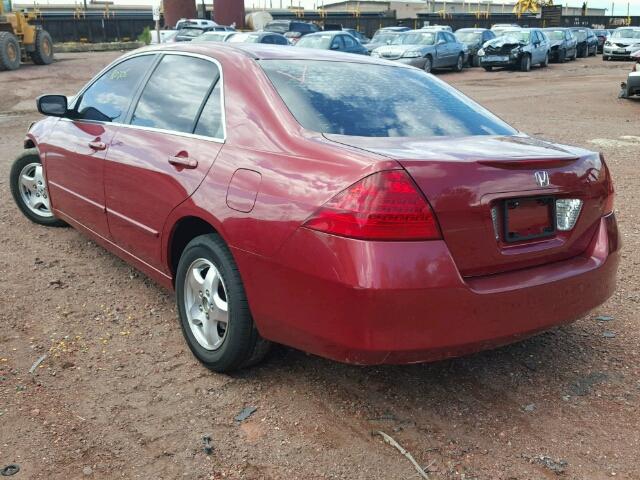 1HGCM56357A113979 - 2007 HONDA ACCORD SE RED photo 3