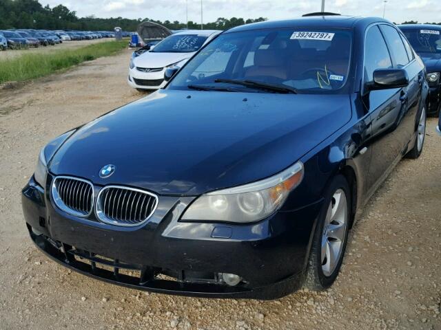 WBANE53586CK89192 - 2006 BMW 525 BLACK photo 2