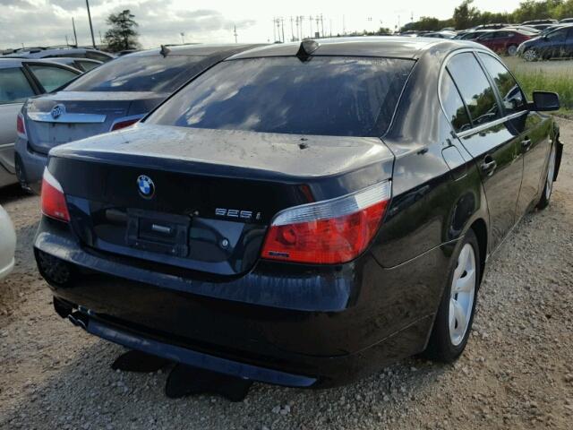 WBANE53586CK89192 - 2006 BMW 525 BLACK photo 4