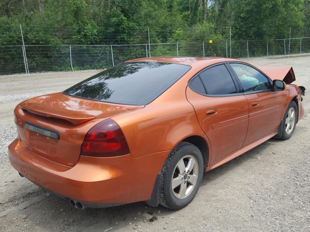 2G2WS522651157998 - 2005 PONTIAC GRAND PRIX Қызғылт сары фото 4