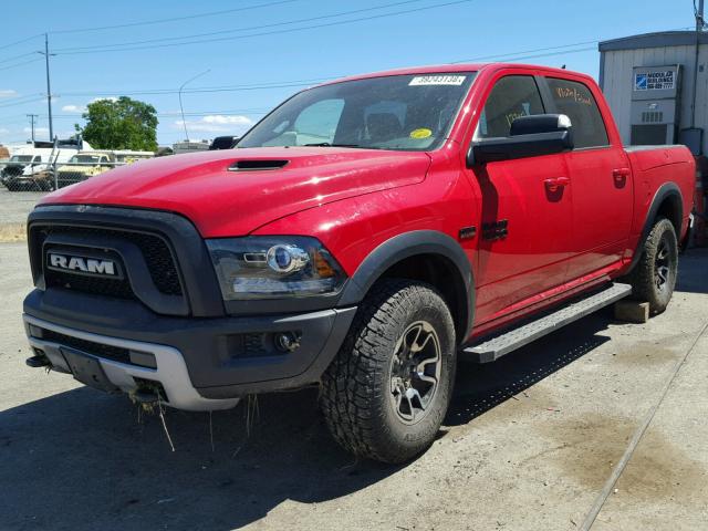 1C6RR7YT9HS534741 - 2017 RAM 1500 REBEL წითელი ფოტო 2