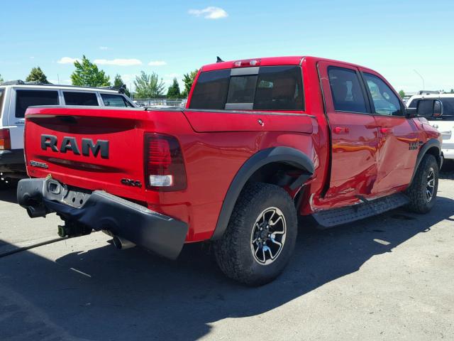 1C6RR7YT9HS534741 - 2017 RAM 1500 REBEL წითელი ფოტო 4