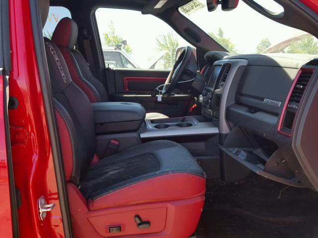 1C6RR7YT9HS534741 - 2017 RAM 1500 REBEL წითელი ფოტო 5