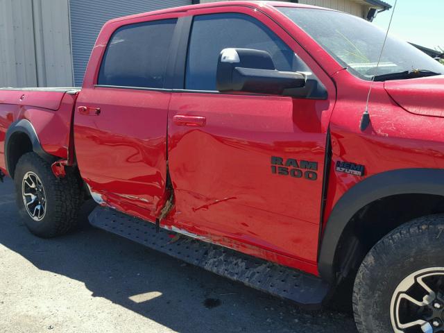 1C6RR7YT9HS534741 - 2017 RAM 1500 REBEL წითელი ფოტო 9