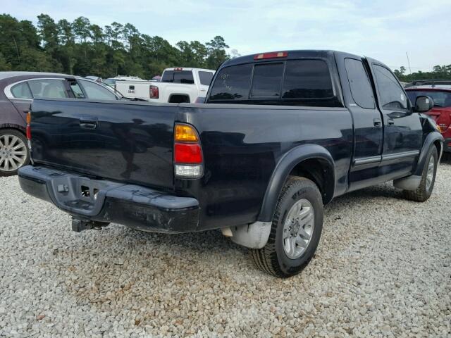 5TBRT38104S441748 - 2004 TOYOTA TUNDRA BLACK photo 4