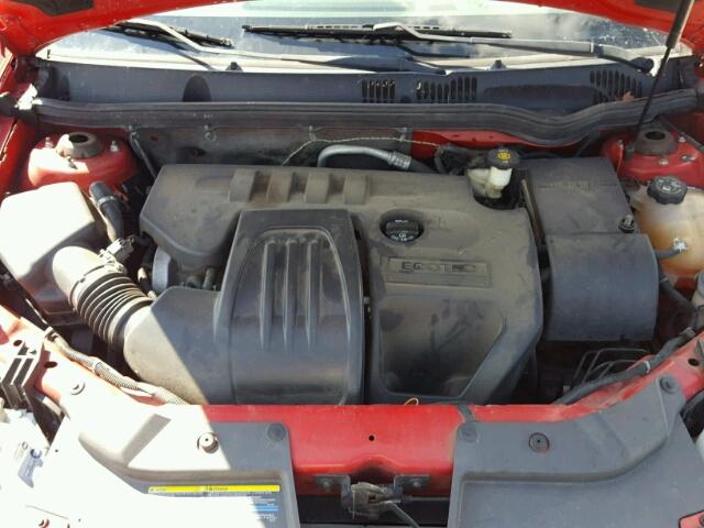 1G1AL55F077307457 - 2007 CHEVROLET COBALT RED photo 7