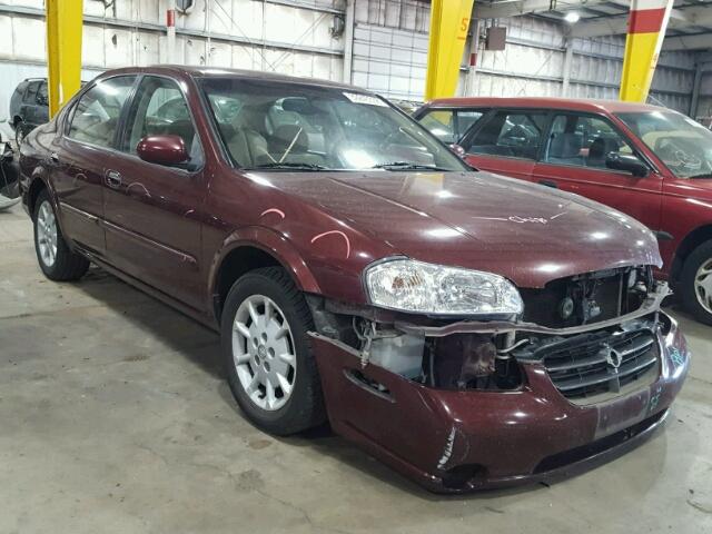 JN1CA31D01T829392 - 2001 NISSAN MAXIMA GXE MAROON photo 1