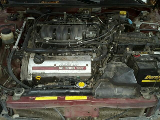 JN1CA31D01T829392 - 2001 NISSAN MAXIMA GXE MAROON photo 7