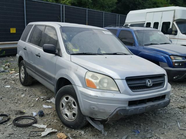 2HKYF18124H596127 - 2004 HONDA PILOT LX GRAY photo 1