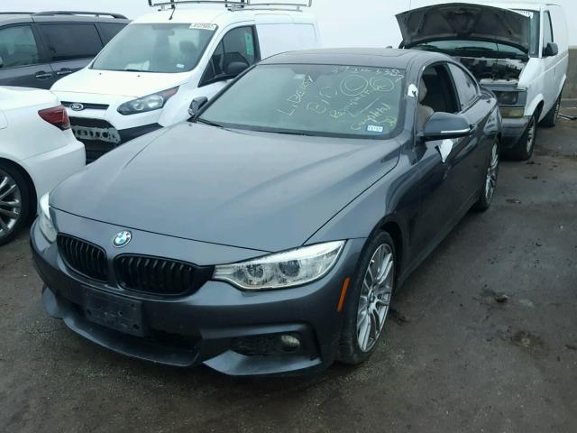 WBA3N7C56GK225632 - 2016 BMW 428 GRAY photo 2