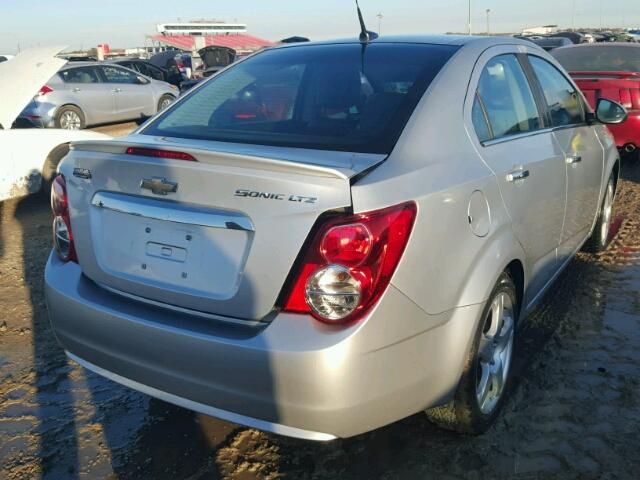 1G1JE5SHXD4173795 - 2013 CHEVROLET SONIC SILVER photo 4