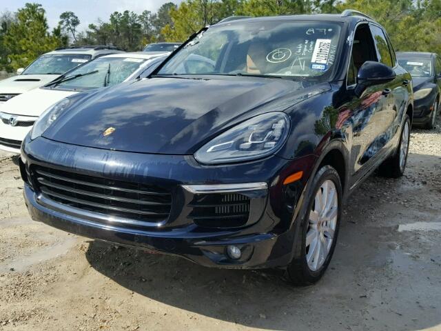 WP1AB2A2XGLA94311 - 2016 PORSCHE CAYENNE S BLUE photo 2