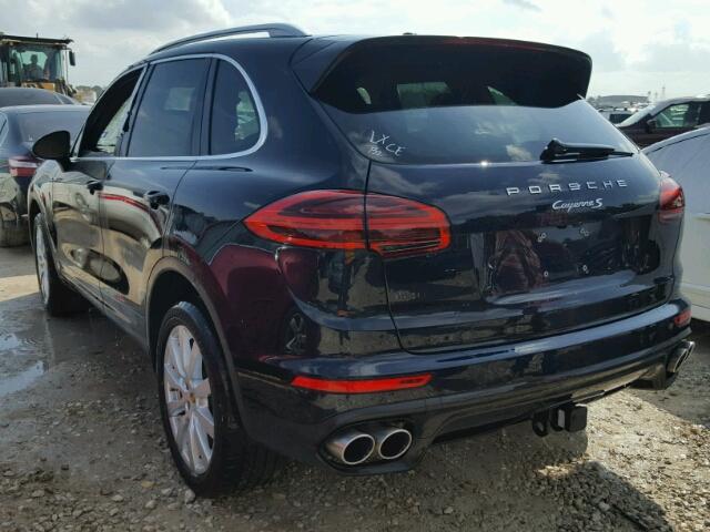 WP1AB2A2XGLA94311 - 2016 PORSCHE CAYENNE S BLUE photo 3