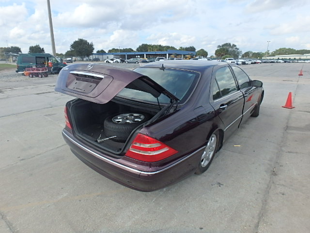 WDBNG75J0YA034052 - 2000 MERCEDES-BENZ S 500 PURPLE photo 4