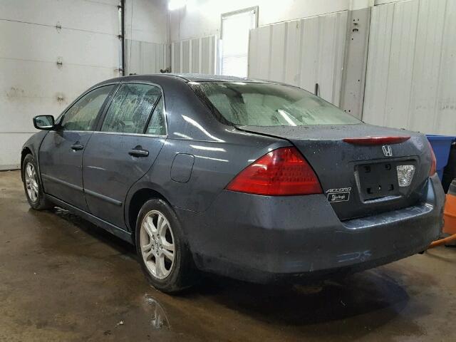 JHMCM56337C017155 - 2007 HONDA ACCORD GRAY photo 3