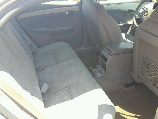 1G1ZC5EB6AF289205 - 2010 CHEVROLET MALIBU 1LT ვერცხლისფერი ფოტო 6