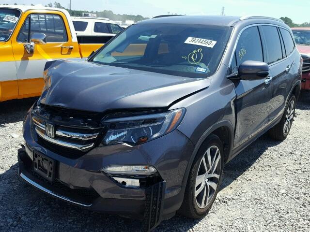 5FNYF6H09HB030197 - 2017 HONDA PILOT ELIT GRAY photo 2