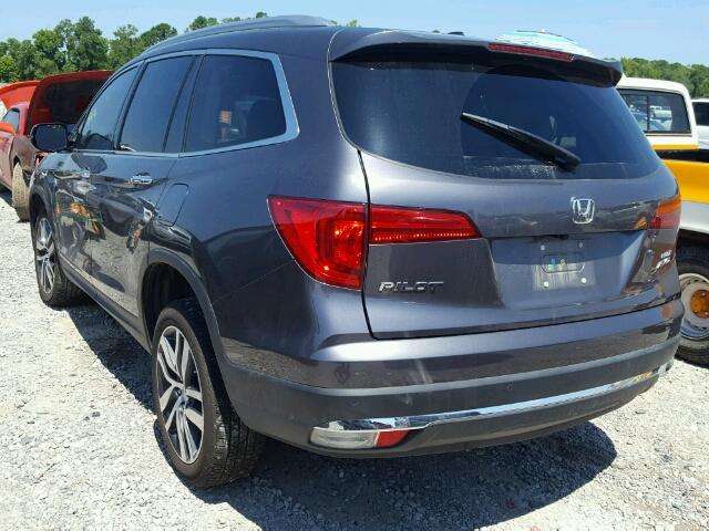 5FNYF6H09HB030197 - 2017 HONDA PILOT ELIT GRAY photo 3