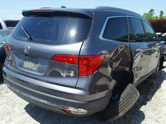 5FNYF6H09HB030197 - 2017 HONDA PILOT ELIT GRAY photo 4