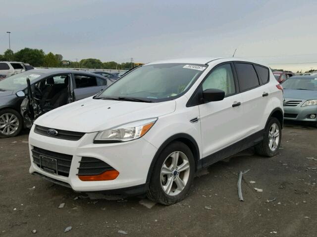 1FMCU0F72EUE56986 - 2014 FORD ESCAPE S WHITE photo 2