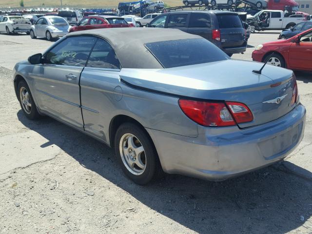 1C3LC45K58N674881 - 2008 CHRYSLER SEBRING BLUE photo 3