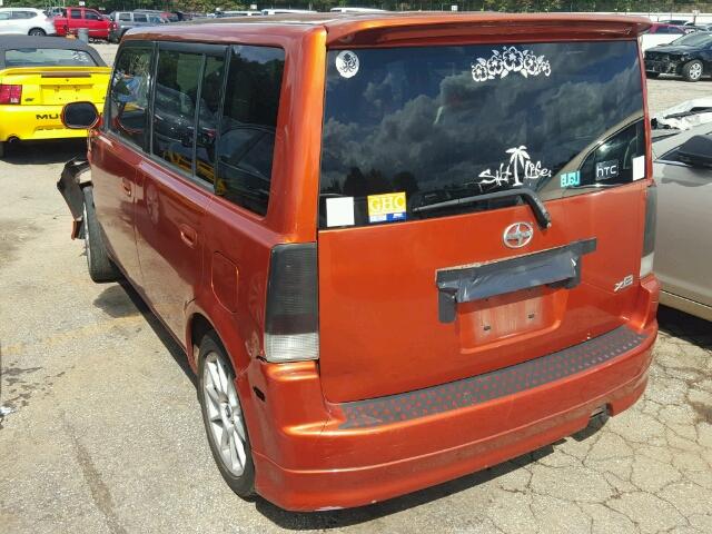 JTLKT324940159319 - 2004 TOYOTA SCION XB ORANGE photo 3