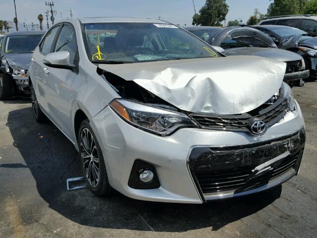 5YFBURHE5FP190815 - 2015 TOYOTA COROLLA L SILVER photo 1