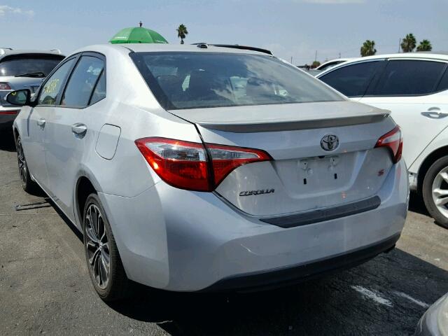 5YFBURHE5FP190815 - 2015 TOYOTA COROLLA L SILVER photo 3