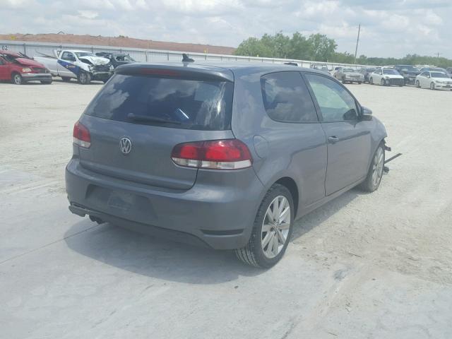 WVWMM7AJ7BW281641 - 2011 VOLKSWAGEN GOLF GRAY photo 4