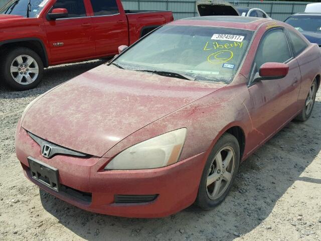 1HGCM72663A020555 - 2003 HONDA ACCORD EX RED photo 2