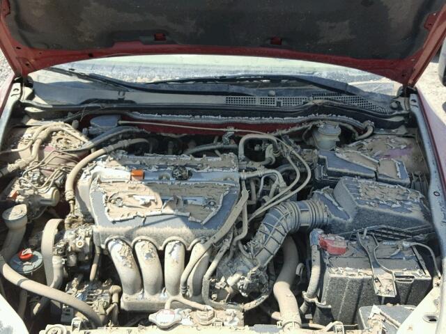 1HGCM72663A020555 - 2003 HONDA ACCORD EX RED photo 7