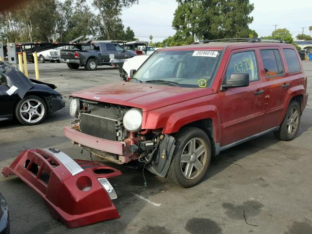 1J8FF48W77D415921 - 2007 JEEP PATRIOT LI RED photo 2