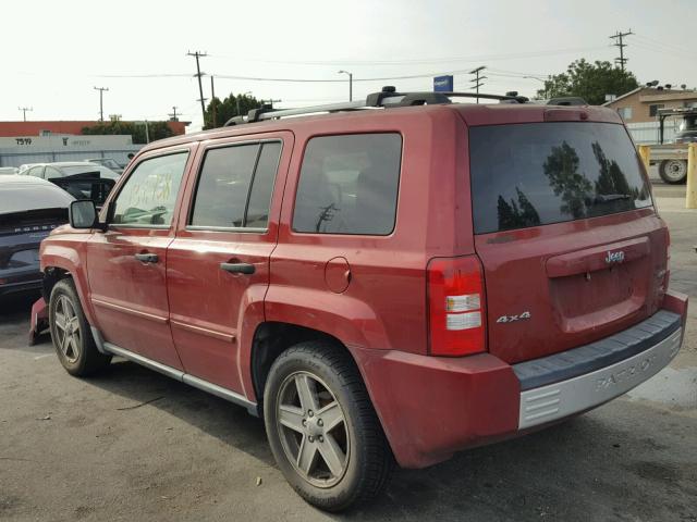 1J8FF48W77D415921 - 2007 JEEP PATRIOT LI RED photo 3