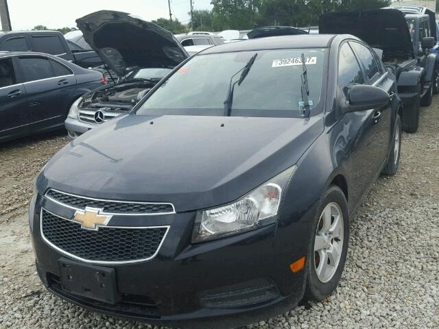 1G1PC5SB4D7279976 - 2013 CHEVROLET CRUZE BLACK photo 2