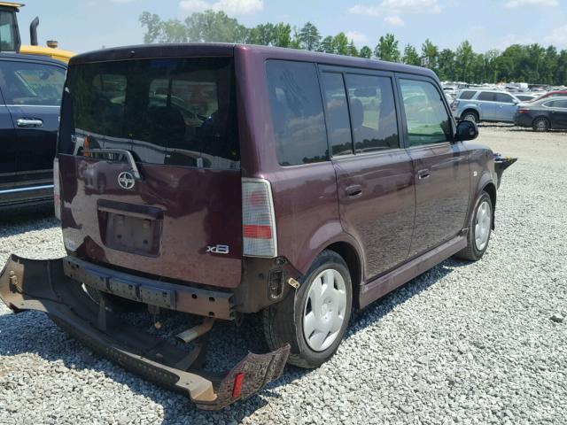 JTLKT324454027370 - 2005 TOYOTA SCION XB Bordo foto 4